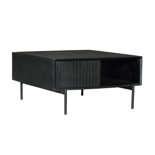 Salontafel Madison Black | 80 cm | Vierkant