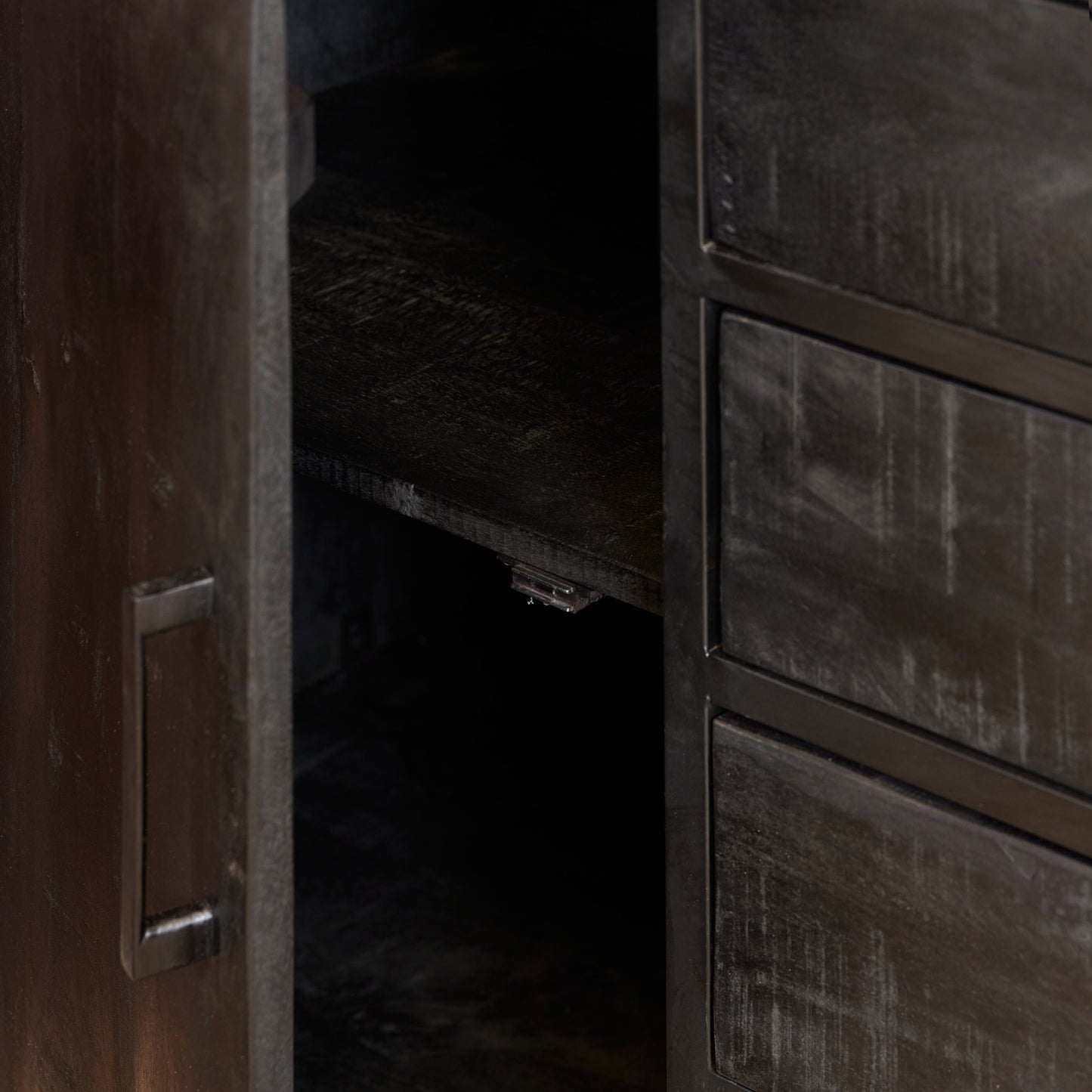 Dressoir Denver Black | 165 cm