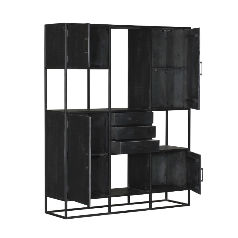 Vakkenkast Denver Black Supreme XXL | 160 cm