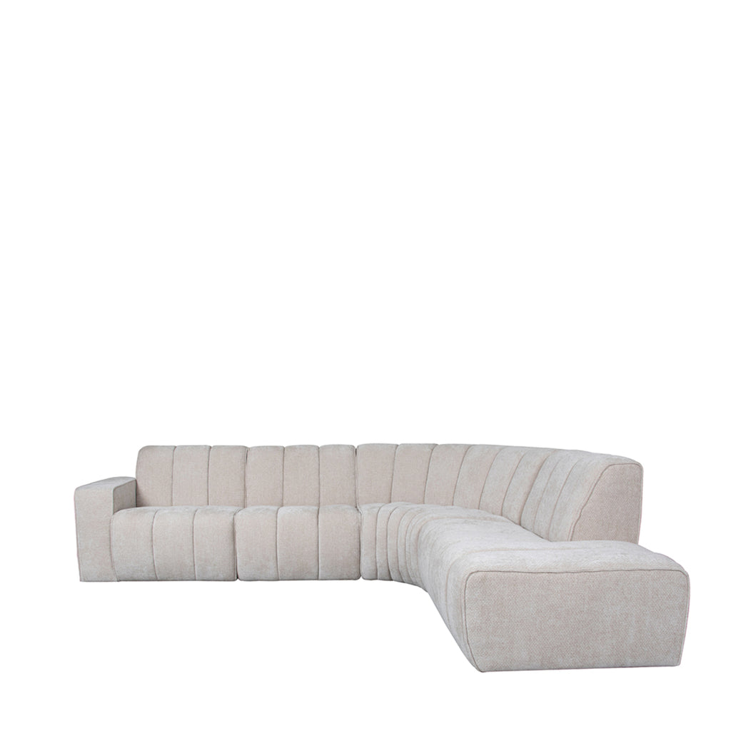 Bank Vitoro Ottomane Rechts Voorstaand 128x98x82 cm
