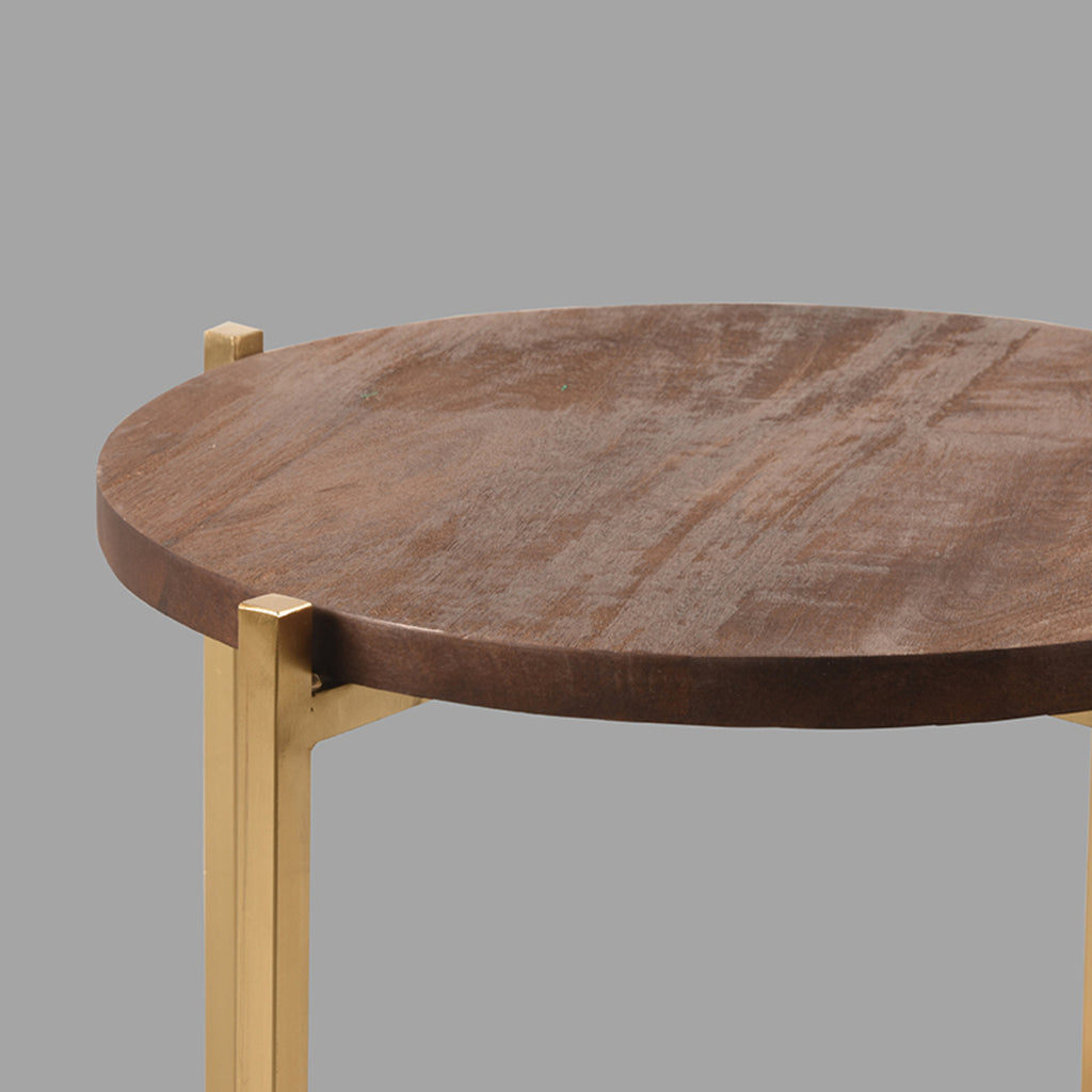 Bijzettafel Dox - Espresso - Mangohout