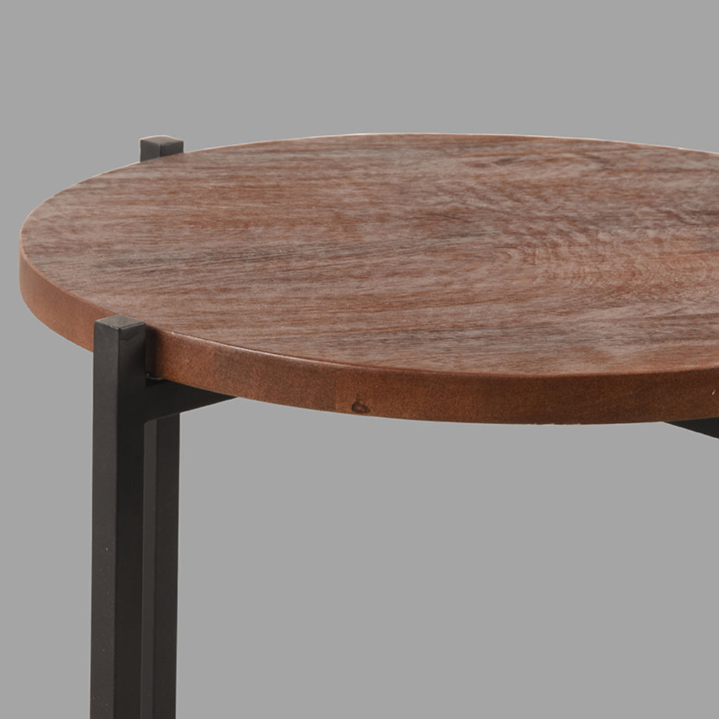 Bijzettafel Dox - Espresso - Mangohout
