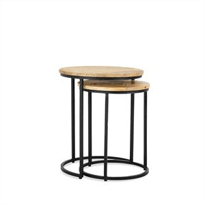 Bijzettafel Rond Set van 2 46/39