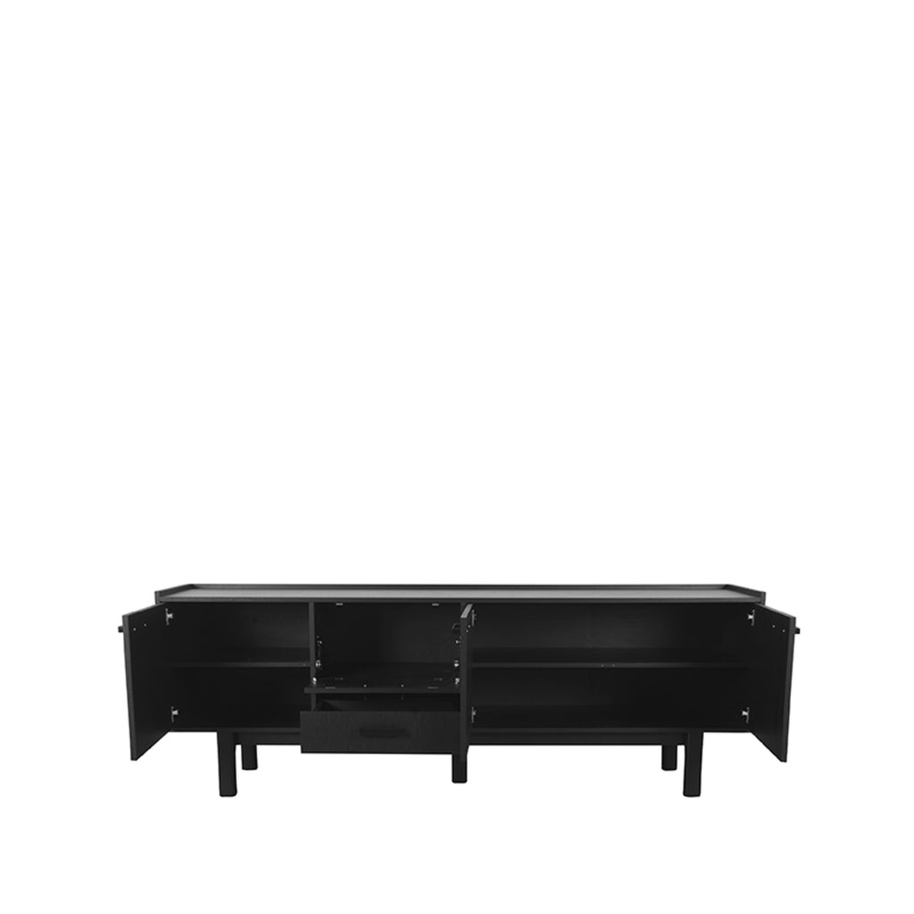 Dressoir Cali - Zwart - Eiken