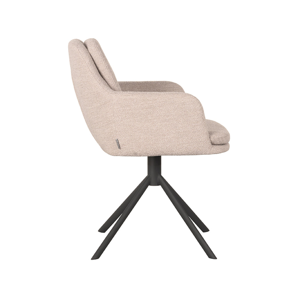 Eetkamerstoel Joy - Naturel - Boucle