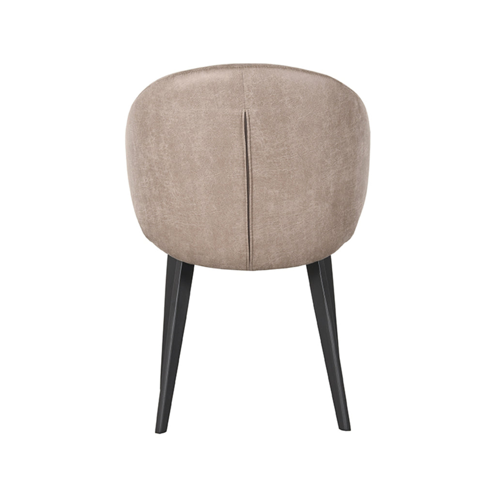 Eetkamerstoel Logan - Taupe - Microfiber