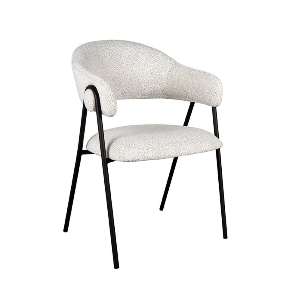 Eetkamerstoel Lowen - Ivory - Boucle