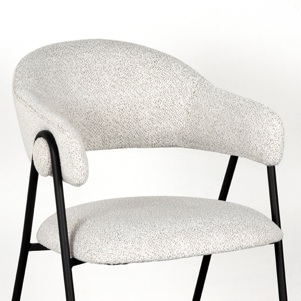 Eetkamerstoel Lowen - Ivory - Boucle