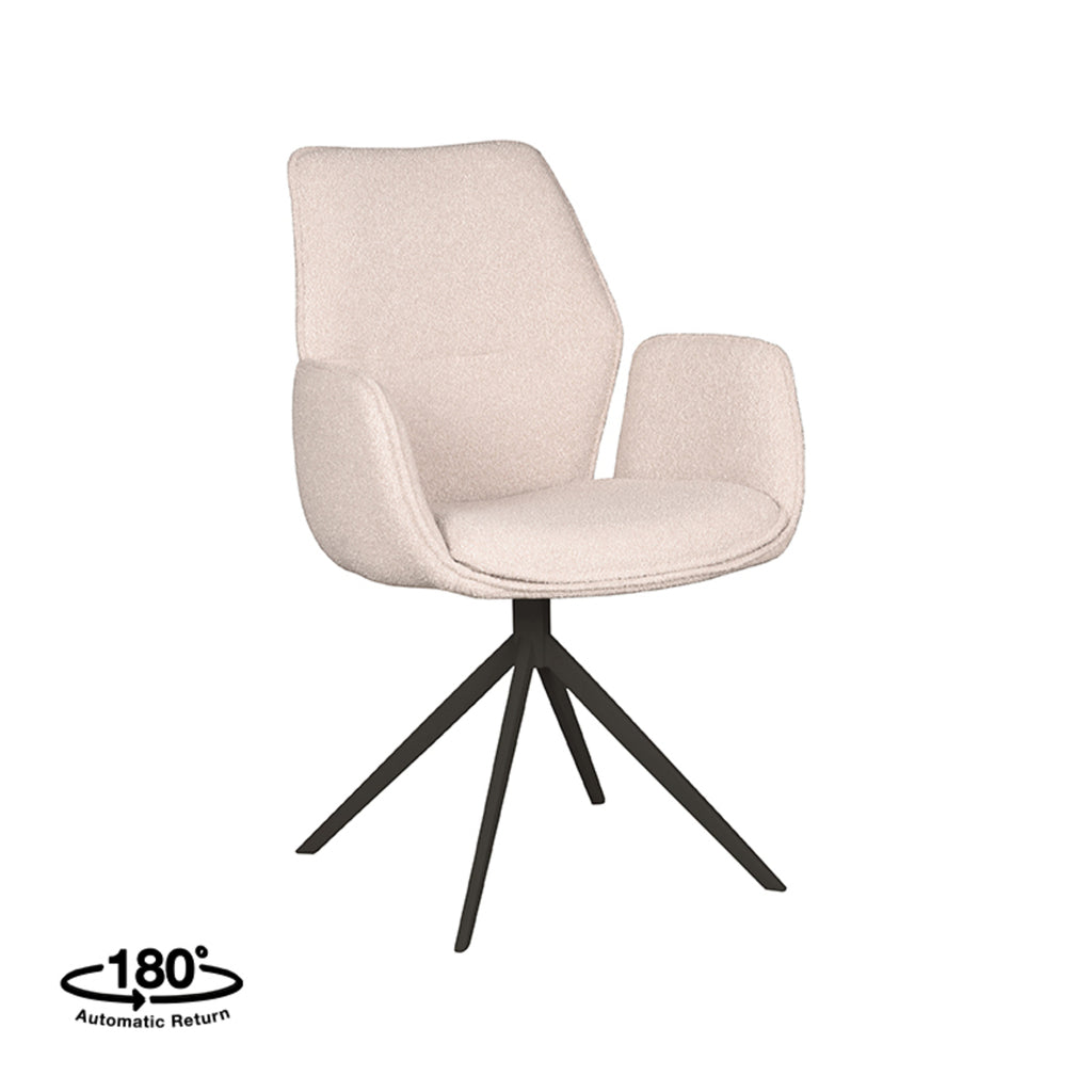 Eetkamerstoel Mellow - Naturel - Boucle