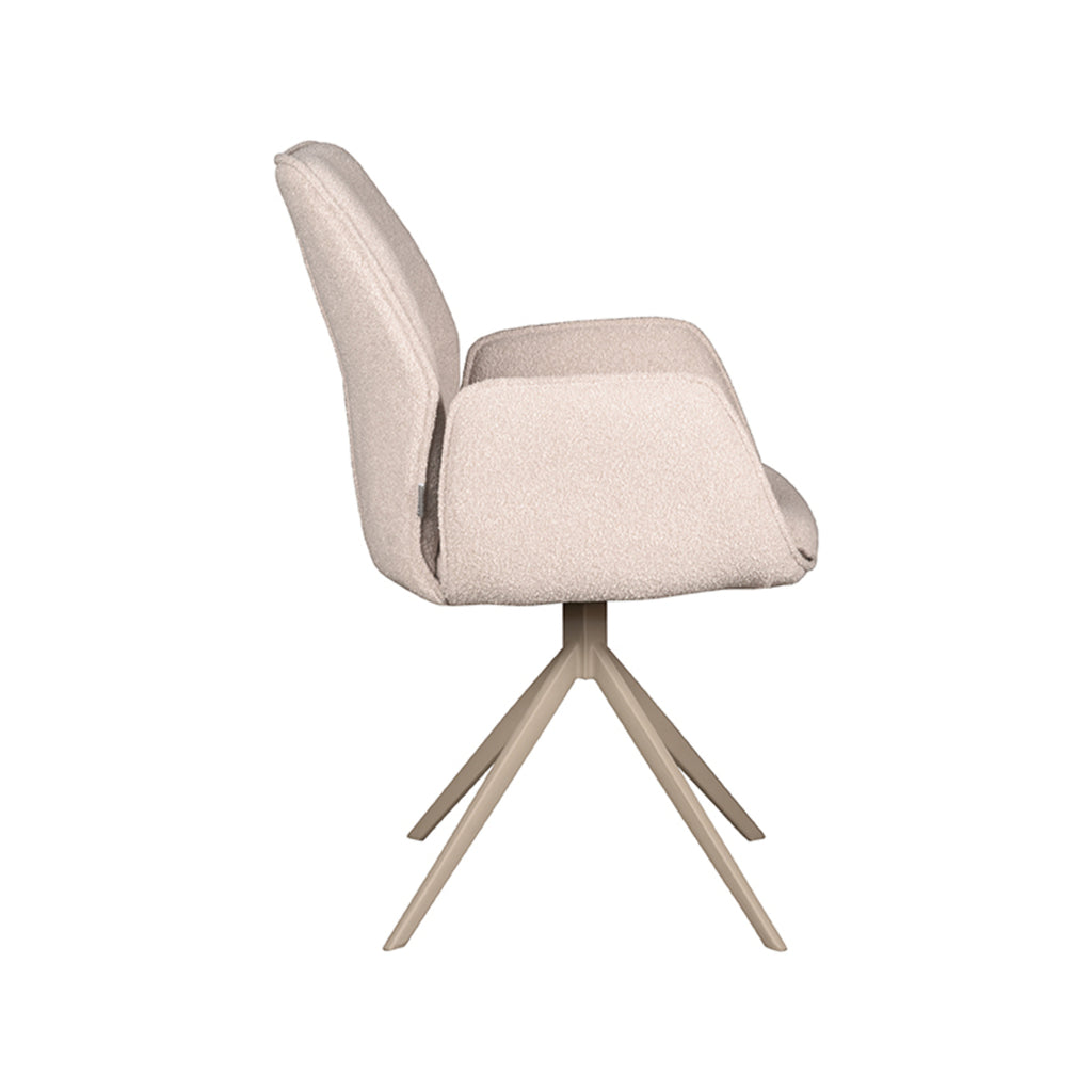 Eetkamerstoel Mellow - Naturel - Boucle