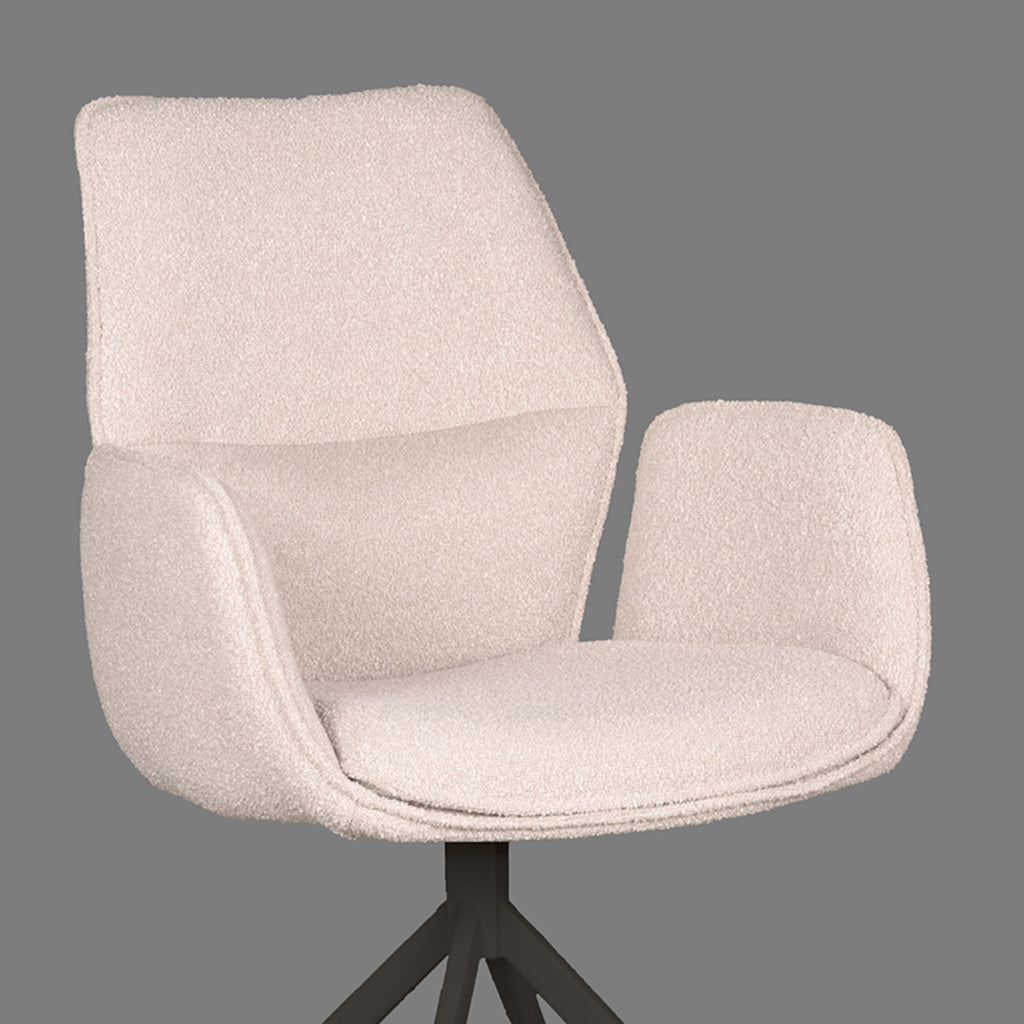 Eetkamerstoel Mellow - Naturel - Boucle