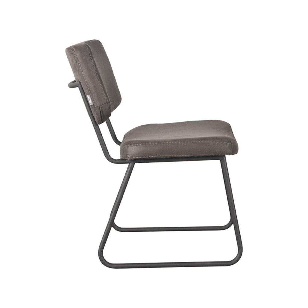 Eetkamerstoel Noah - Antraciet - Microfiber