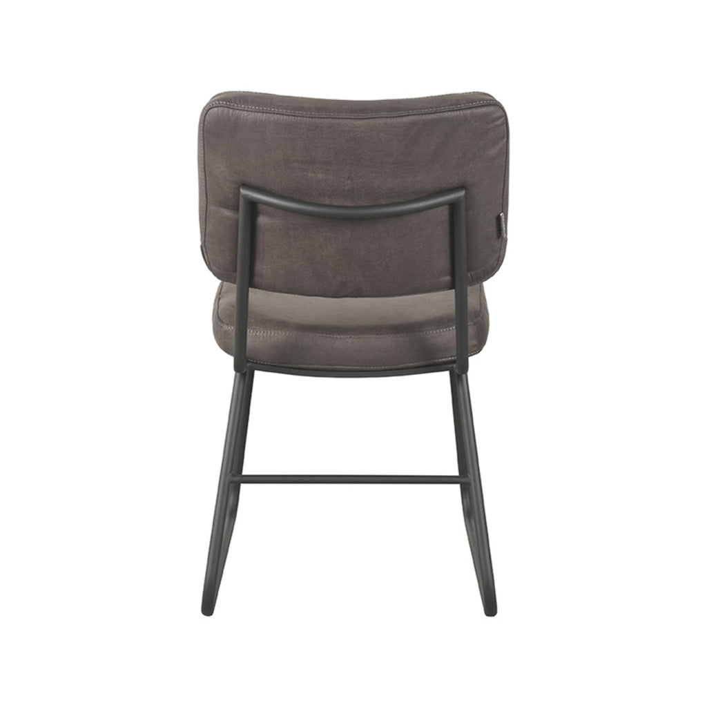 Eetkamerstoel Noah - Antraciet - Microfiber