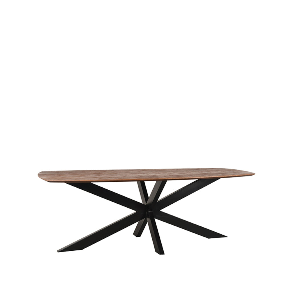 Eetkamertafel Zane - Espresso - Mangohout