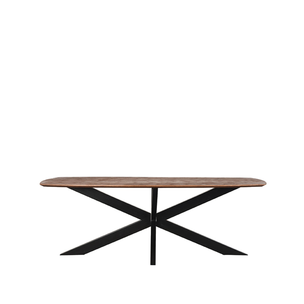Eetkamertafel Zane - Espresso - Mangohout
