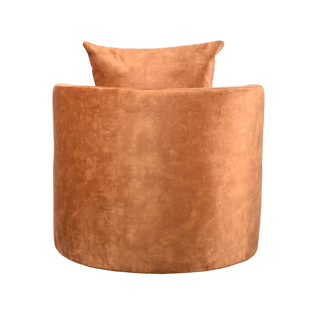 Fauteuil Evy - Oker - Velours