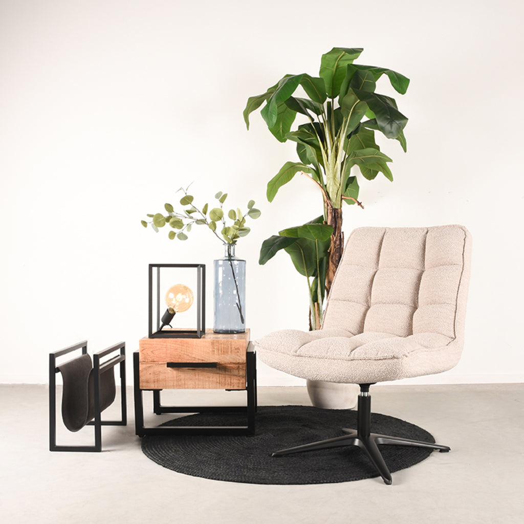 Fauteuil Vince - Naturel - Boucle