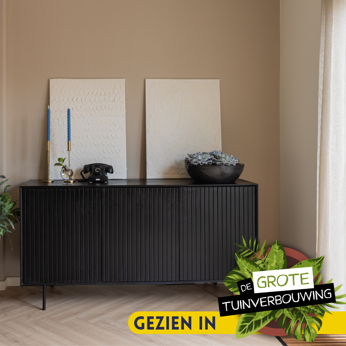 Dressoir Madison Black | 165 cm