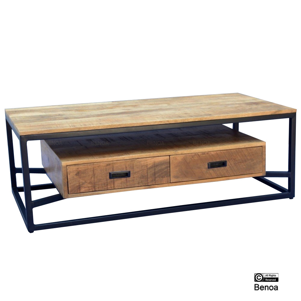 Len 2 Drawer Coffee Table 140