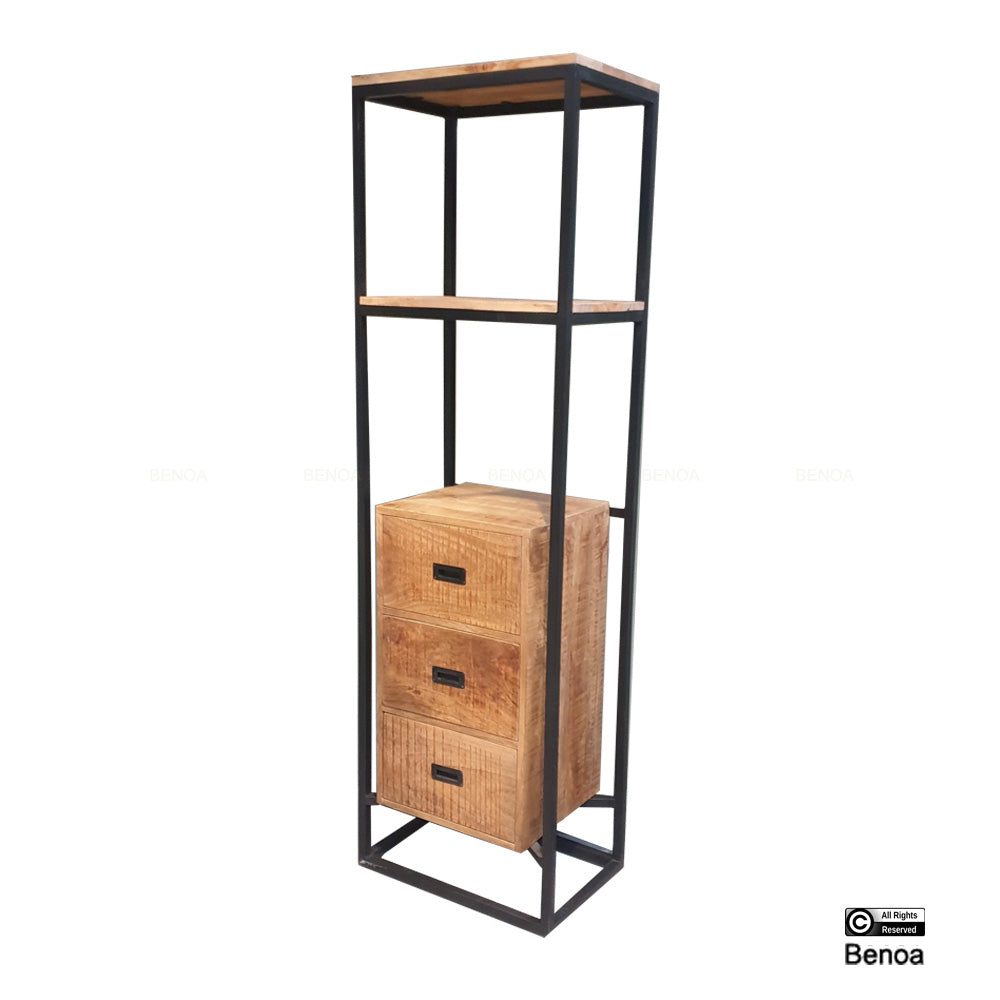 Len 3 Drawer Bookshelf 60