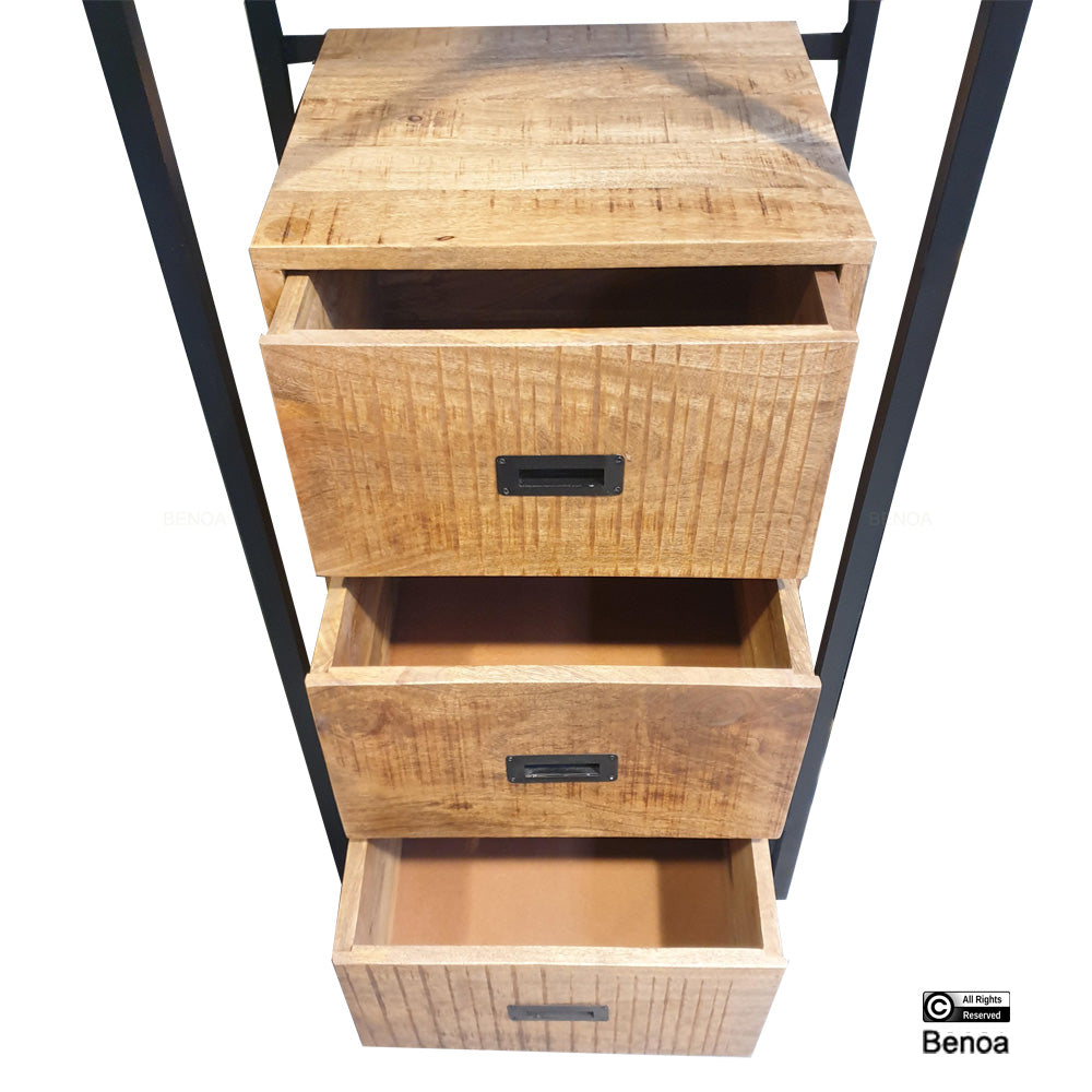 Len 3 Drawer Bookshelf 60