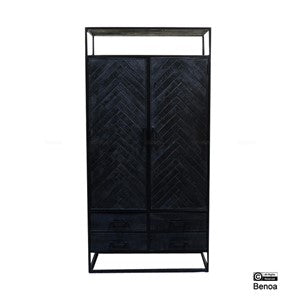 Opbergkast Jax Zwart 100