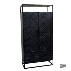 Opbergkast Jax Zwart 100