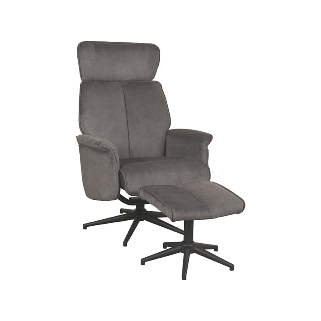 Relaxfauteuil Verdal + Ottomane 77x79x109 cm