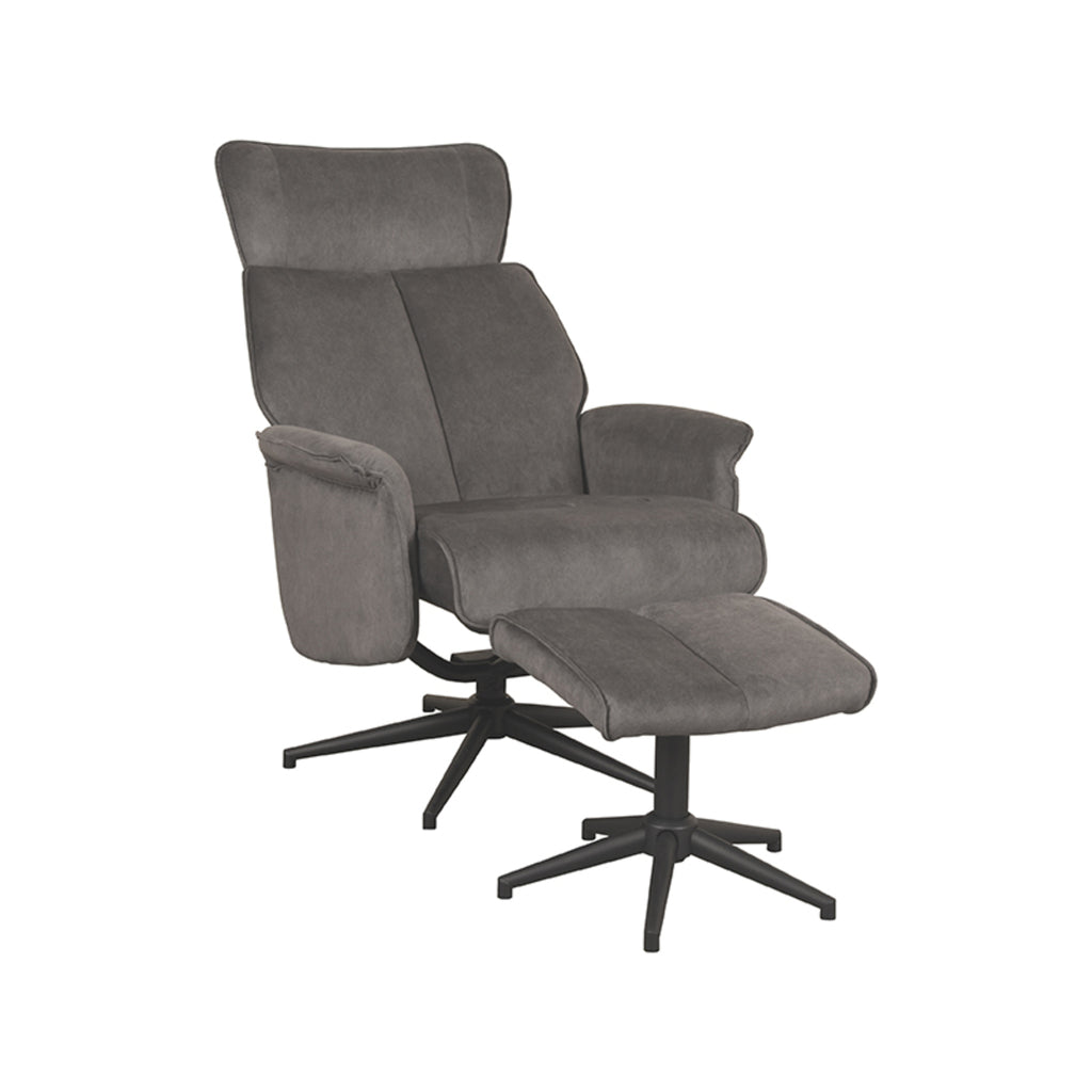 Relaxfauteuil Verdal + Ottomane 77x79x109 cm