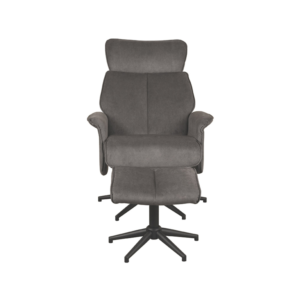 Relaxfauteuil Verdal + Ottomane 77x79x109 cm