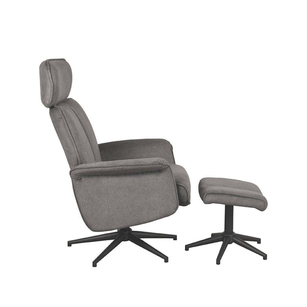 Relaxfauteuil Verdal + Ottomane 77x79x109 cm