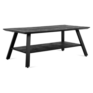Salontafel Berlin Zwart met Vak