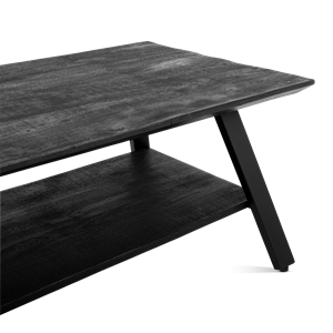 Salontafel Berlin Zwart met Vak