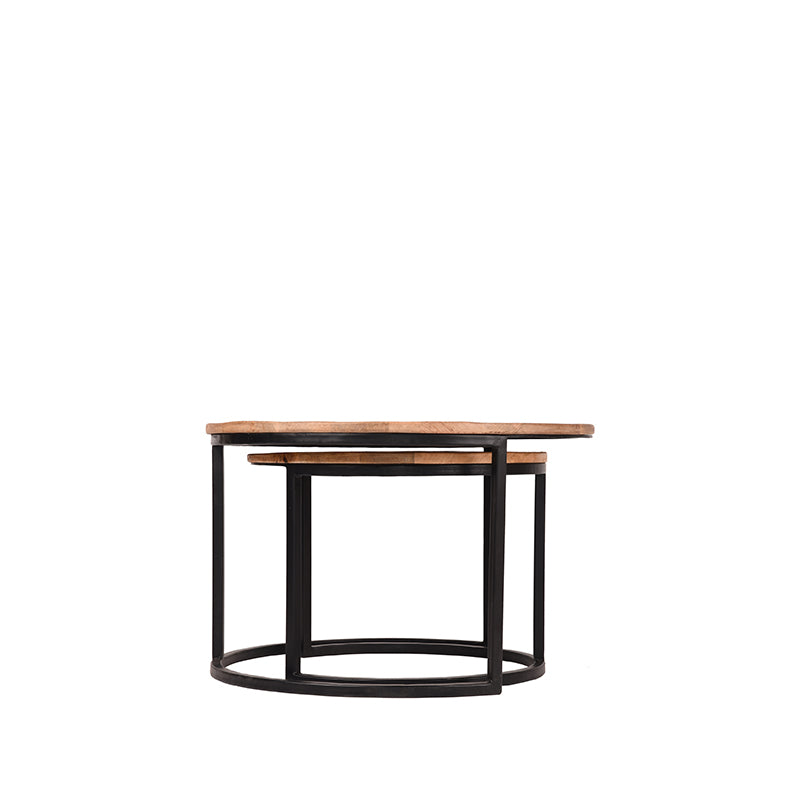 Salontafel Set Double - Rough - Mangohout