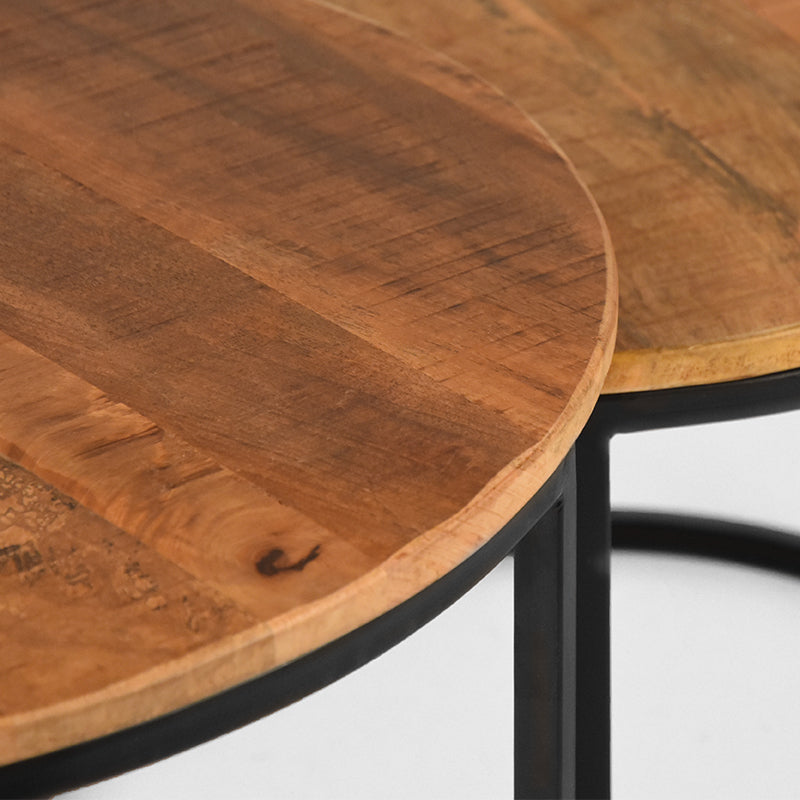 Salontafel Set Double - Rough - Mangohout
