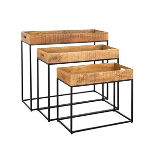 Sidetable met Rand Set van 3