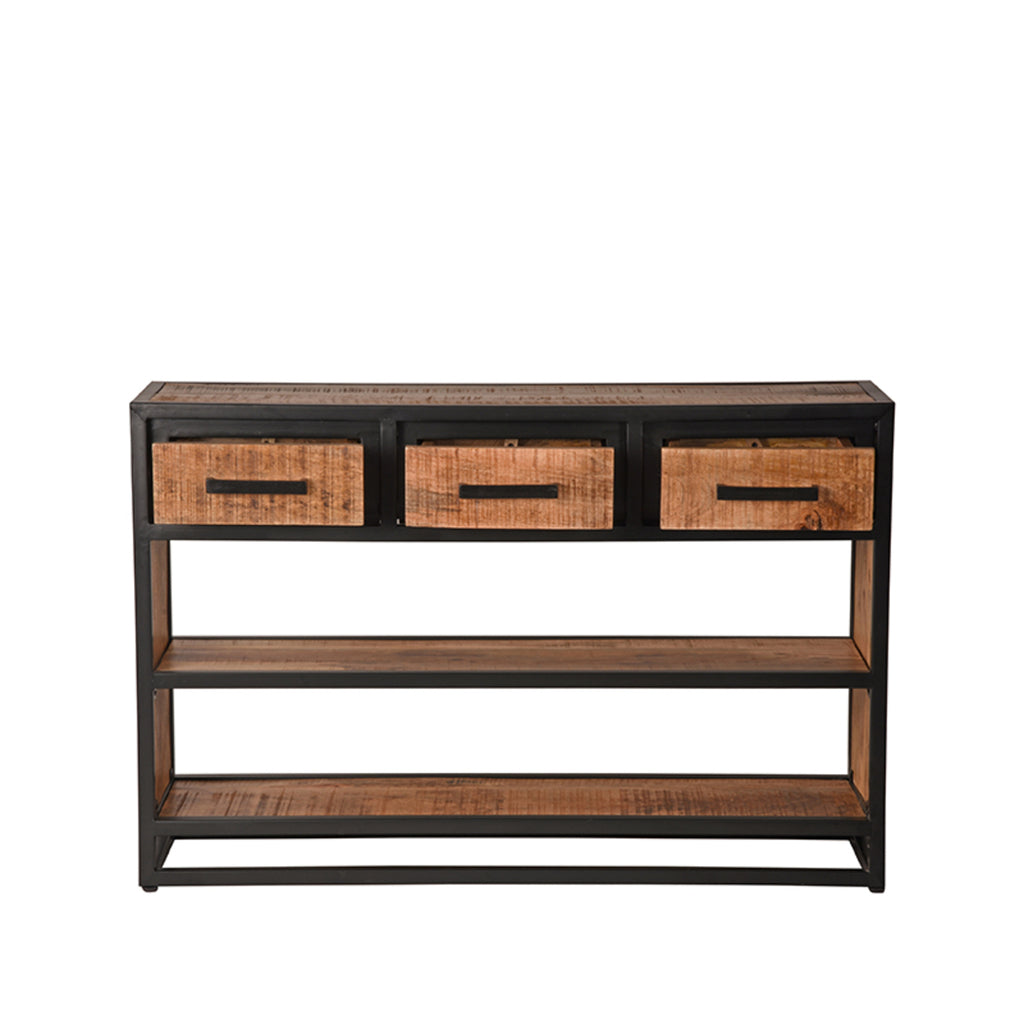Sidetable Tampa - Rough - Mangohout