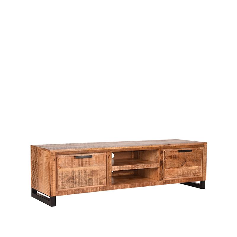 Tv-meubel Glasgow - Rough - Mangohout - 160 cm