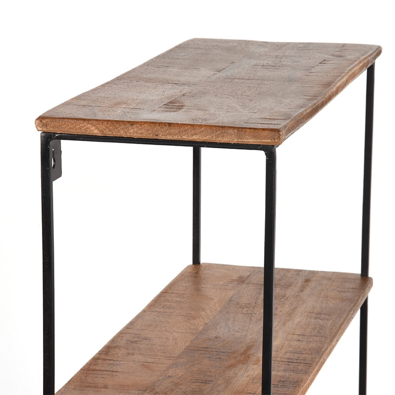 Wanddecoratie Vintage Wandplank - Rough - Mangohout - M