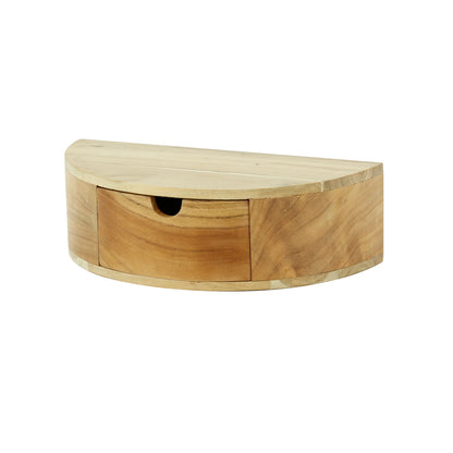 Nachtkastje 1L curve / Massief acacia naturel