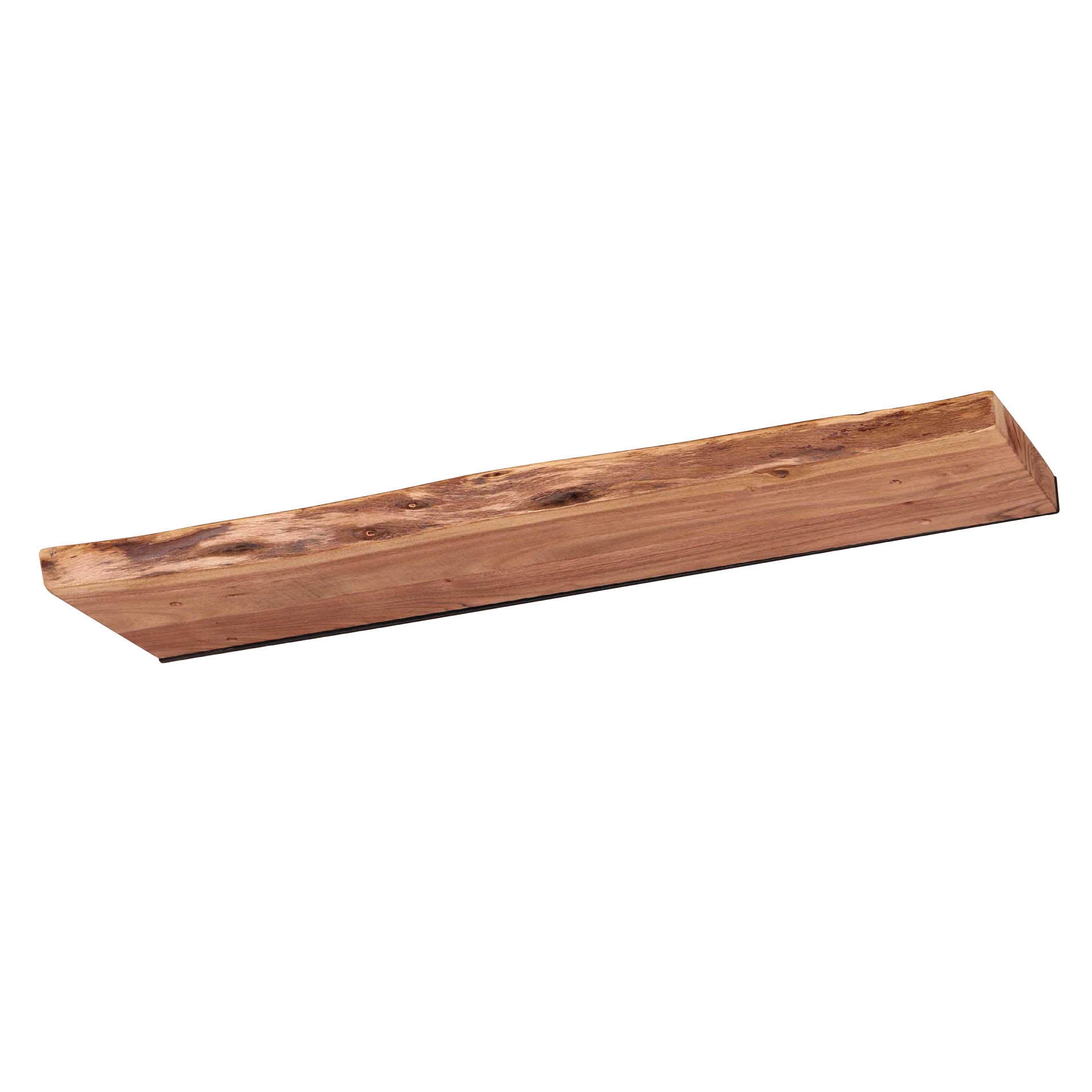 Wandplank 90 edge / Massief acacia naturel