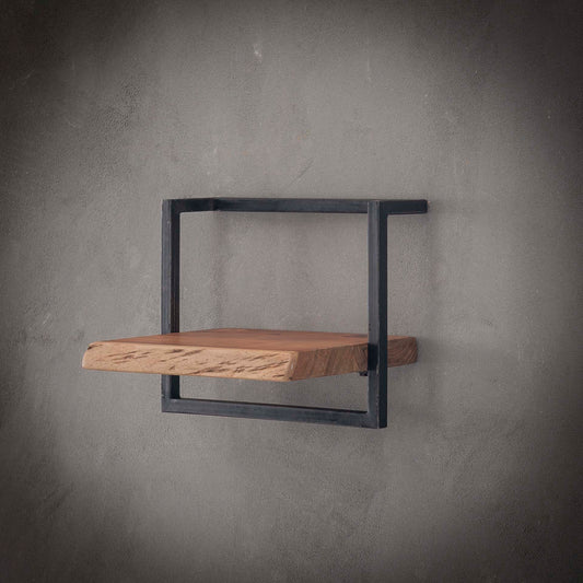 Wandplank Edge 40cm - 40x25x30 cm - Massief Acacia Naturel