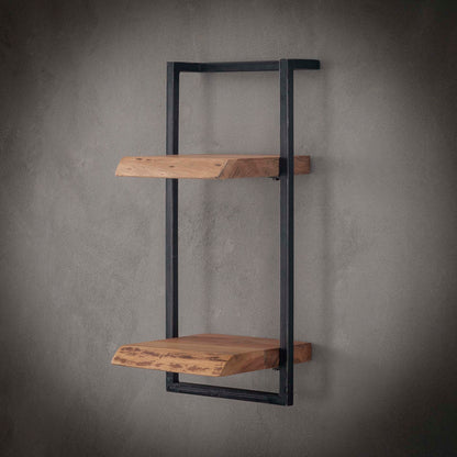 Wandplank edge 30cm - 30x25x65 cm - Massief acacia naturel