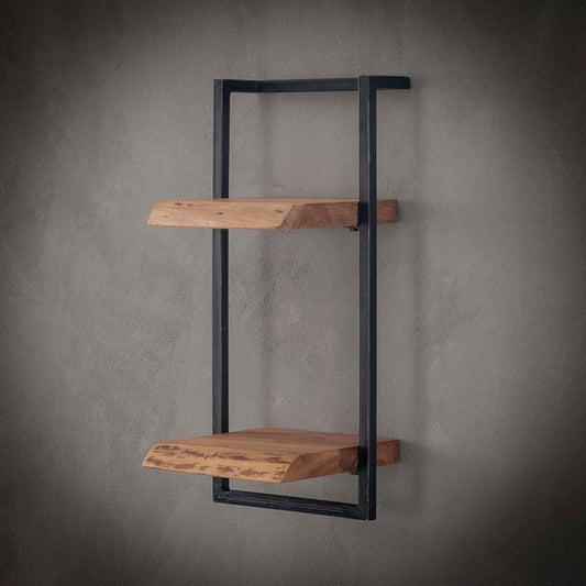 Wandplank edge 30cm - 30x25x65 cm - Massief acacia naturel
