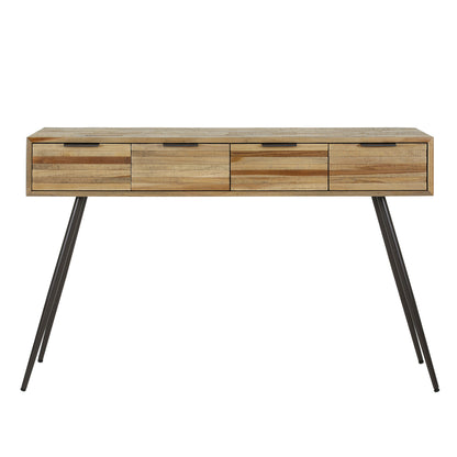 Haltafel 4L Teca strip / Teakhout verweerd