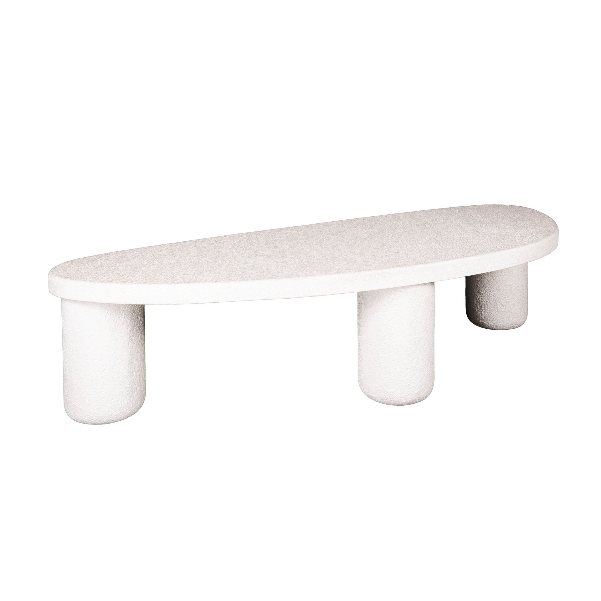 Salontafel XL kiezel driehoek / Marmer composiet
