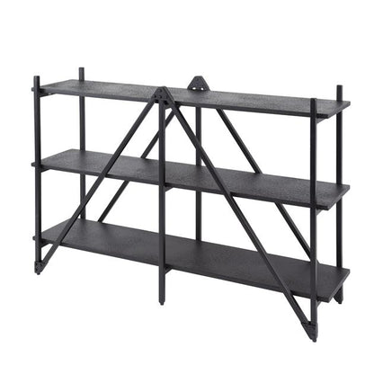 Wandrek 3-laags Piega - 130x35x85 cm - Grijs