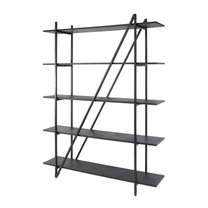 Wandrek 5-laags Piega - 140x35x181 cm - Grijs