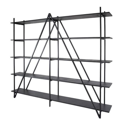 Wandrek XL 5 Laags Piega - 220x35x181 cm - Grijs