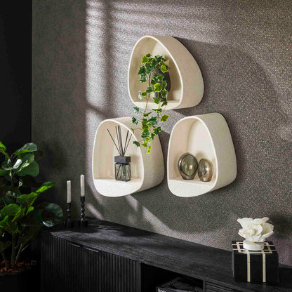 Wandschap Stone Breed - 44x21x49 cm - Marmer composiet